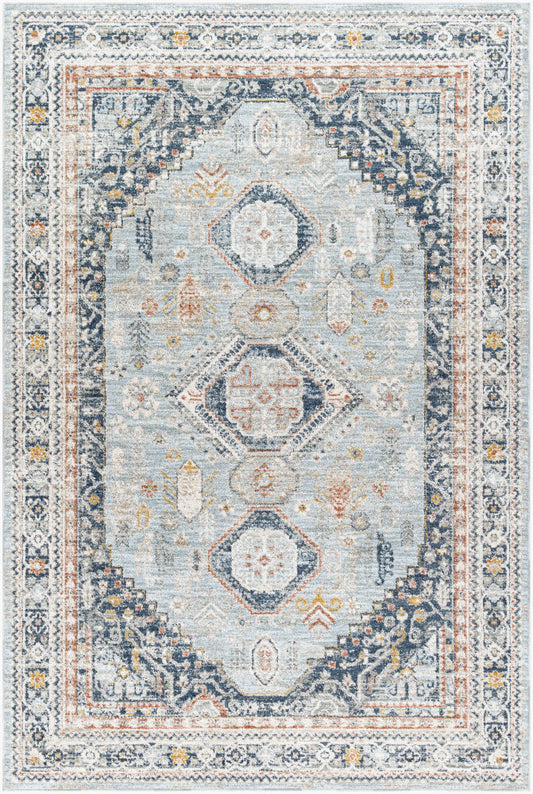 Surya Beckham BCM-2323 Ice Blue Traditional Machine Woven Rug