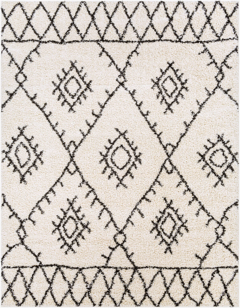 Surya Beni Shag BSH-2303 Black Global Machine Woven Rug