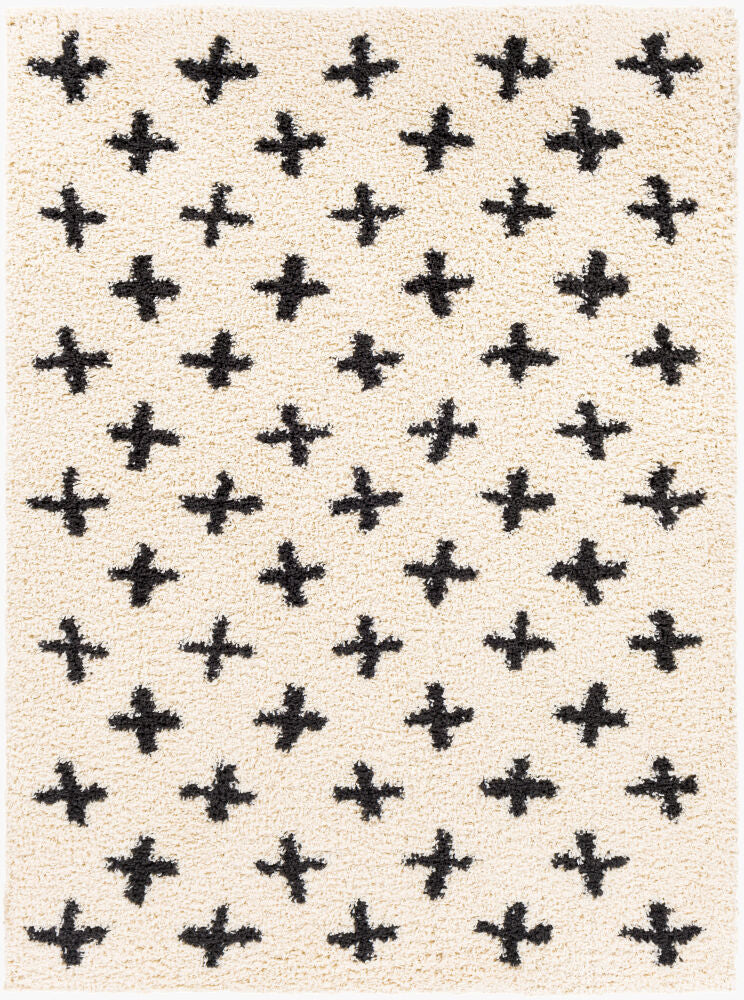 Surya Beni Shag BSH-2304 Black Global Machine Woven Rug