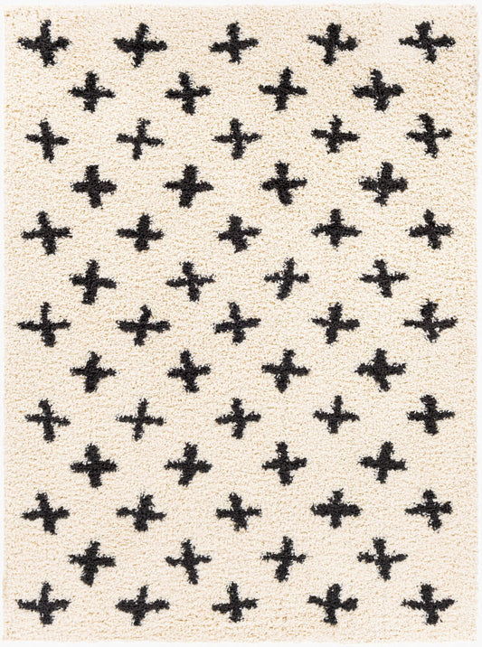 Surya Beni Shag BSH-2304 Black Global Machine Woven Rug