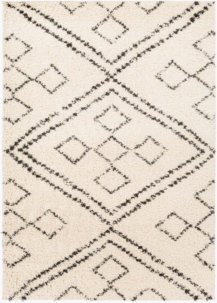 Surya Beni Shag BSH-2331 Black Global Machine Woven Rug