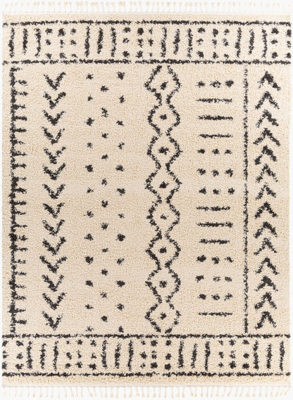 Surya Berber Shag BBE-2311 Charcoal Global Machine Woven Rug