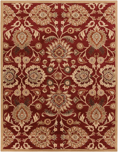 Surya Caesar CAE-1061 Dark Red Traditional Hand Tufted Rug