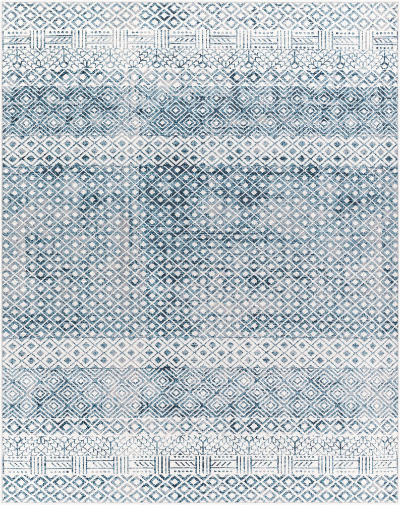 Surya Lavadora LVR-2320 Ink Blue Global Machine Woven Rug