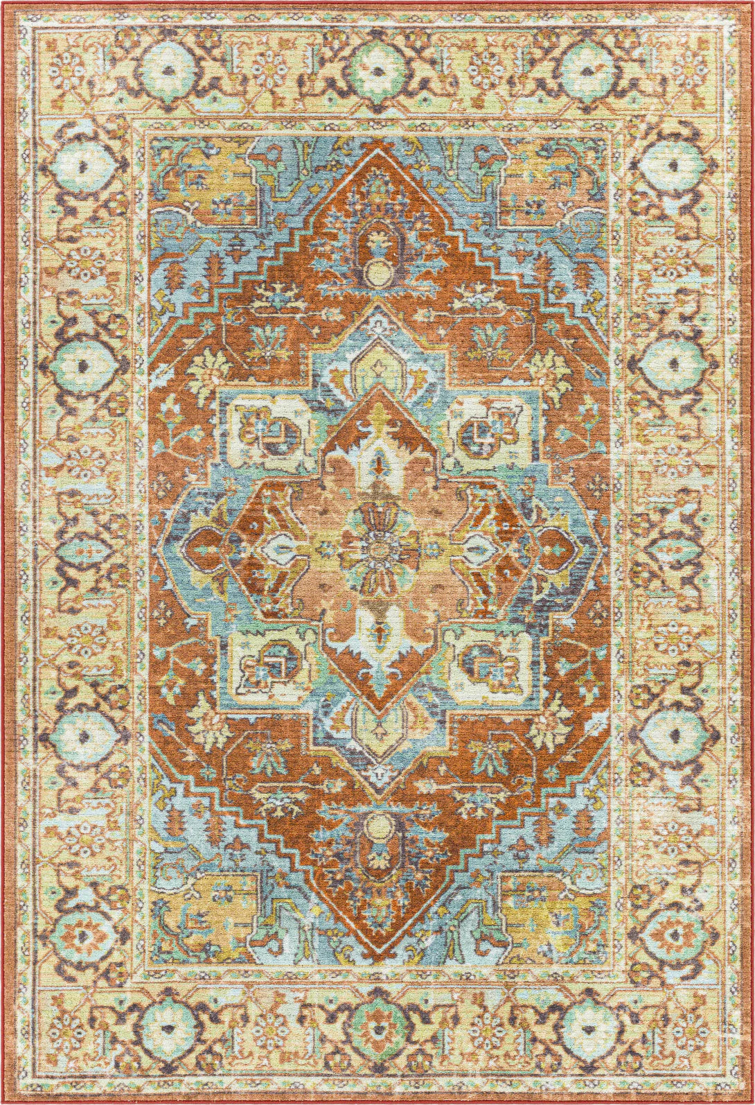 Surya Leicester LEC-2307 Rust Traditional Machine Woven Rug