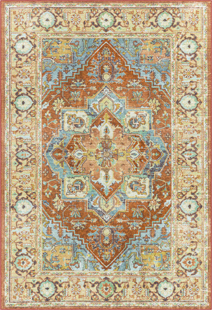Surya Leicester LEC-2307 Rust Traditional Machine Woven Rug