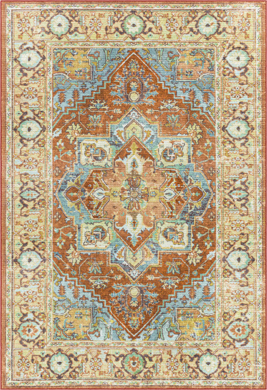Surya Leicester LEC-2307 Rust Traditional Machine Woven Rug
