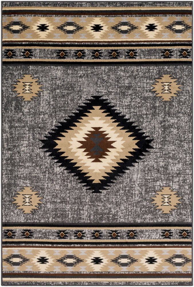 Surya Paramount PAR-1094 Charcoal Rustic Machine Made Rug