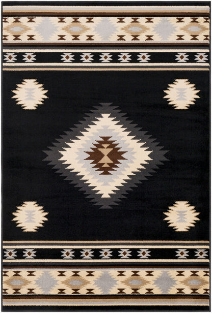 Surya Paramount PAR-1095 Black Rustic Machine Made Rug