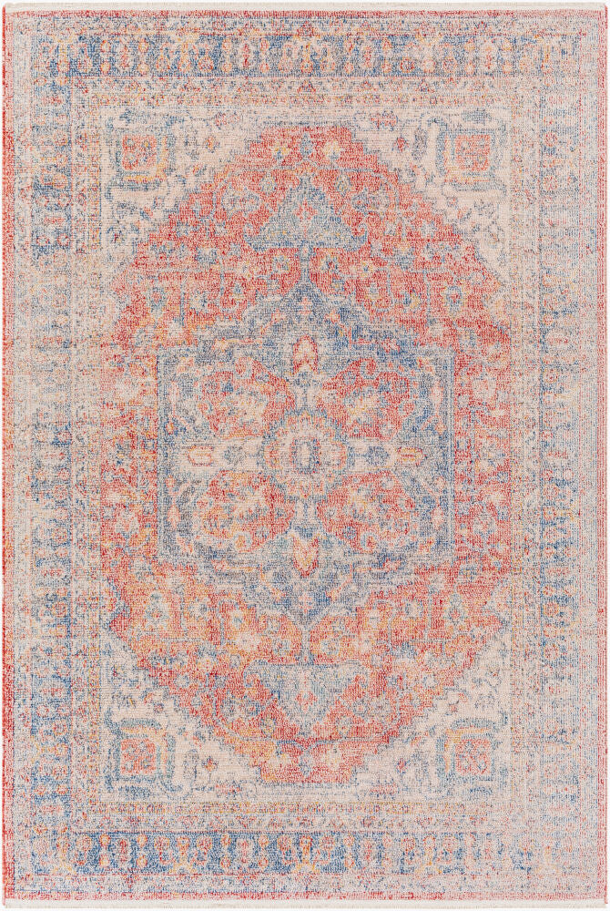 Surya Subtle SUB-2305 Red Traditional Machine Woven Rug