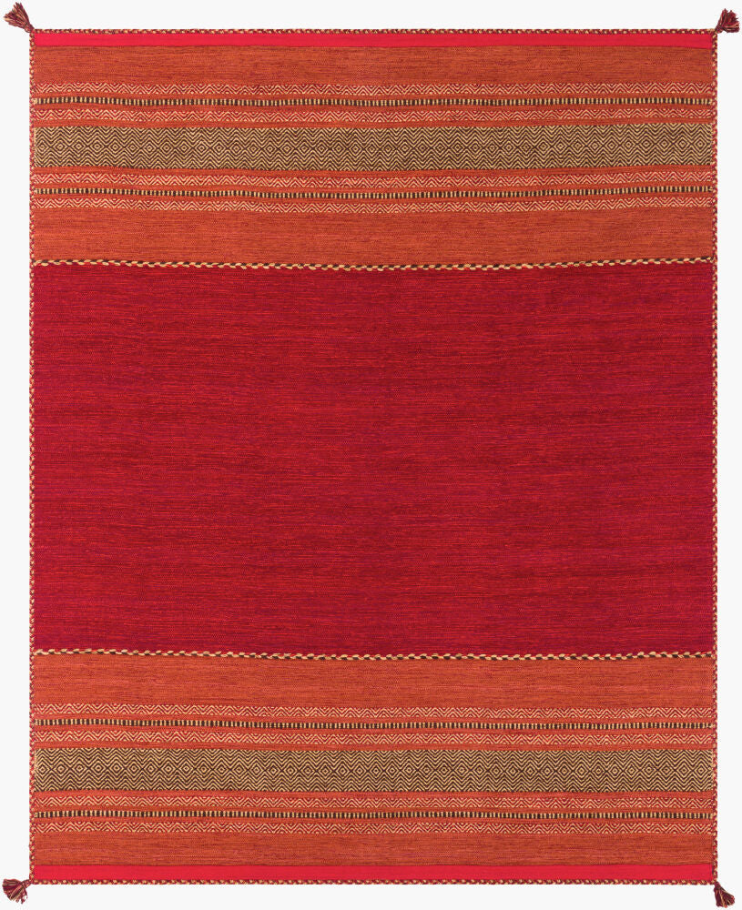 Surya Trenza TRZ-3002 Red Global Hand Woven Rug
