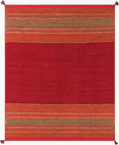 Surya Trenza TRZ-3002 Red Global Hand Woven Rug