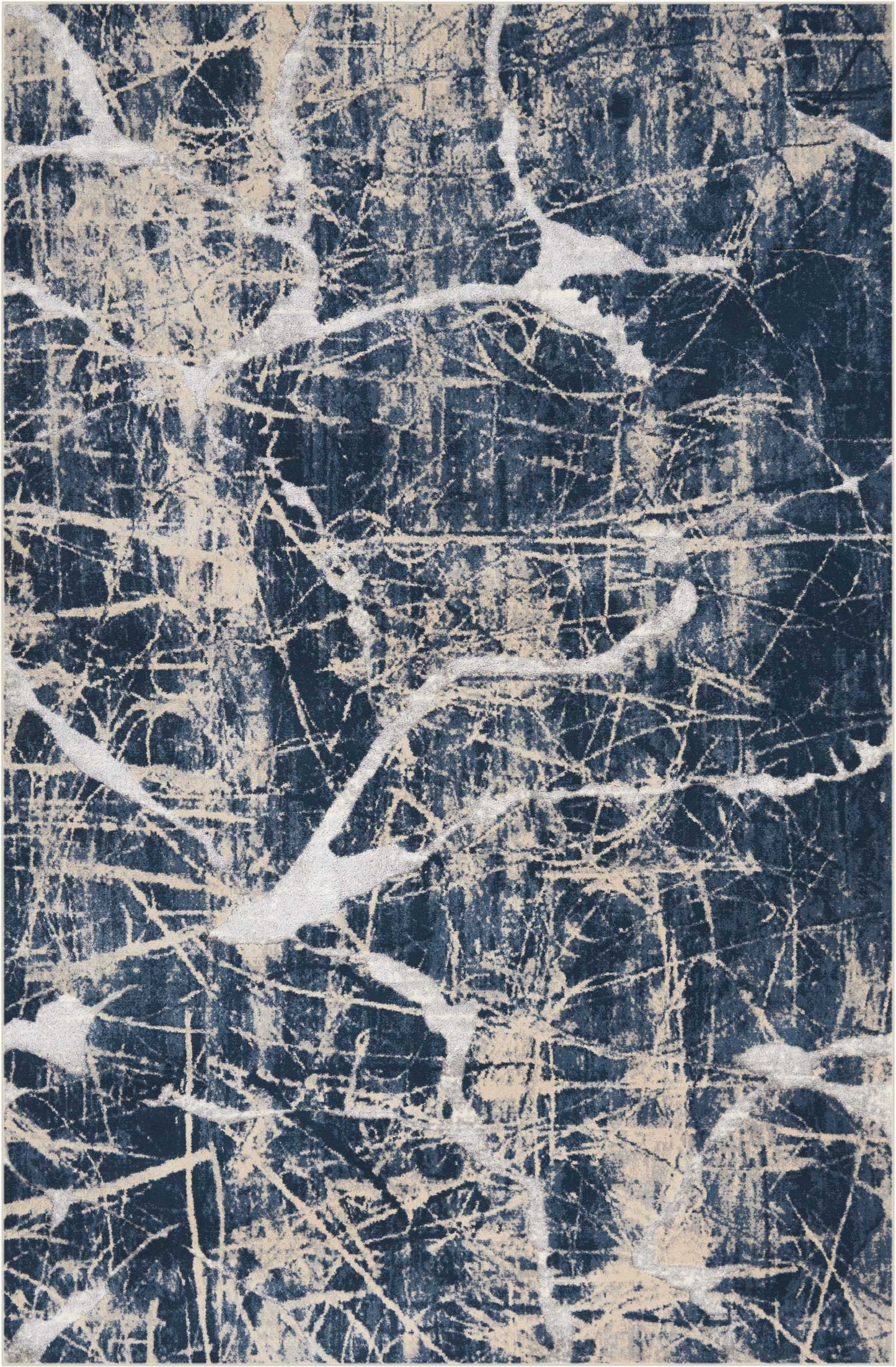 Nourison Home Heritage KI356 Beige Blue Contemporary Power-loomed Rug