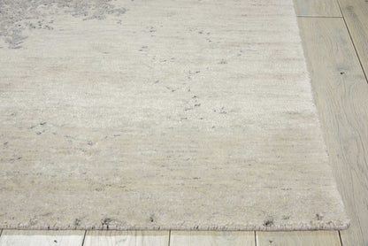 Nourison Home Silk Shadows  Ivory Silver  Transitional