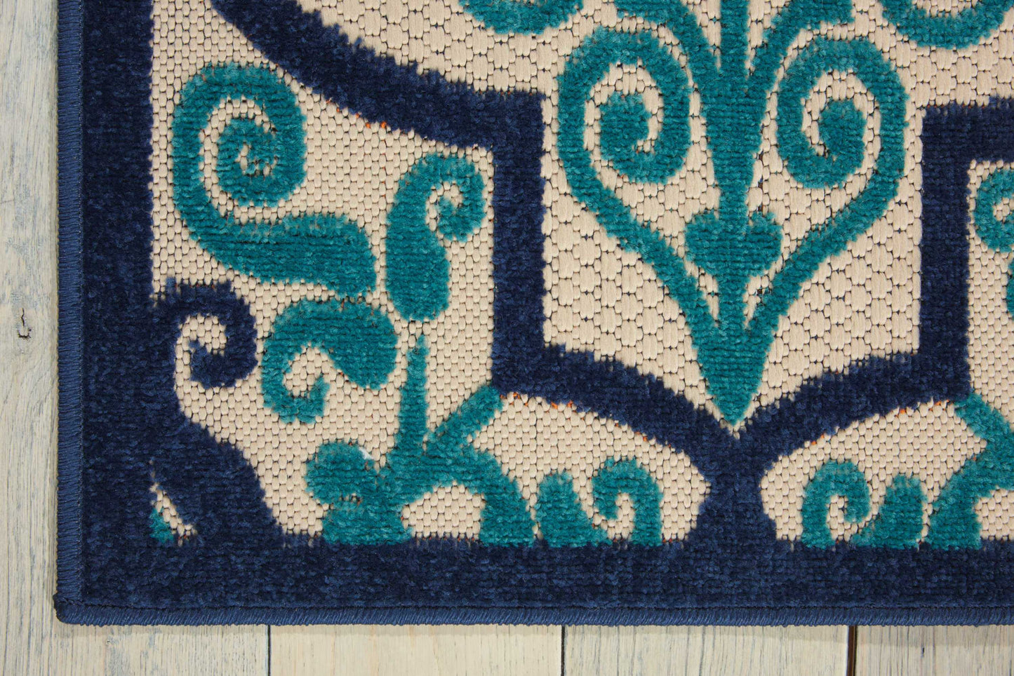 Nourison Home Aloha  Navy  Transitional