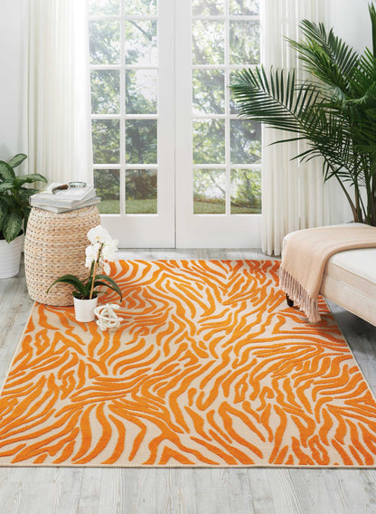 Nourison Home Aloha  Orange  Contemporary