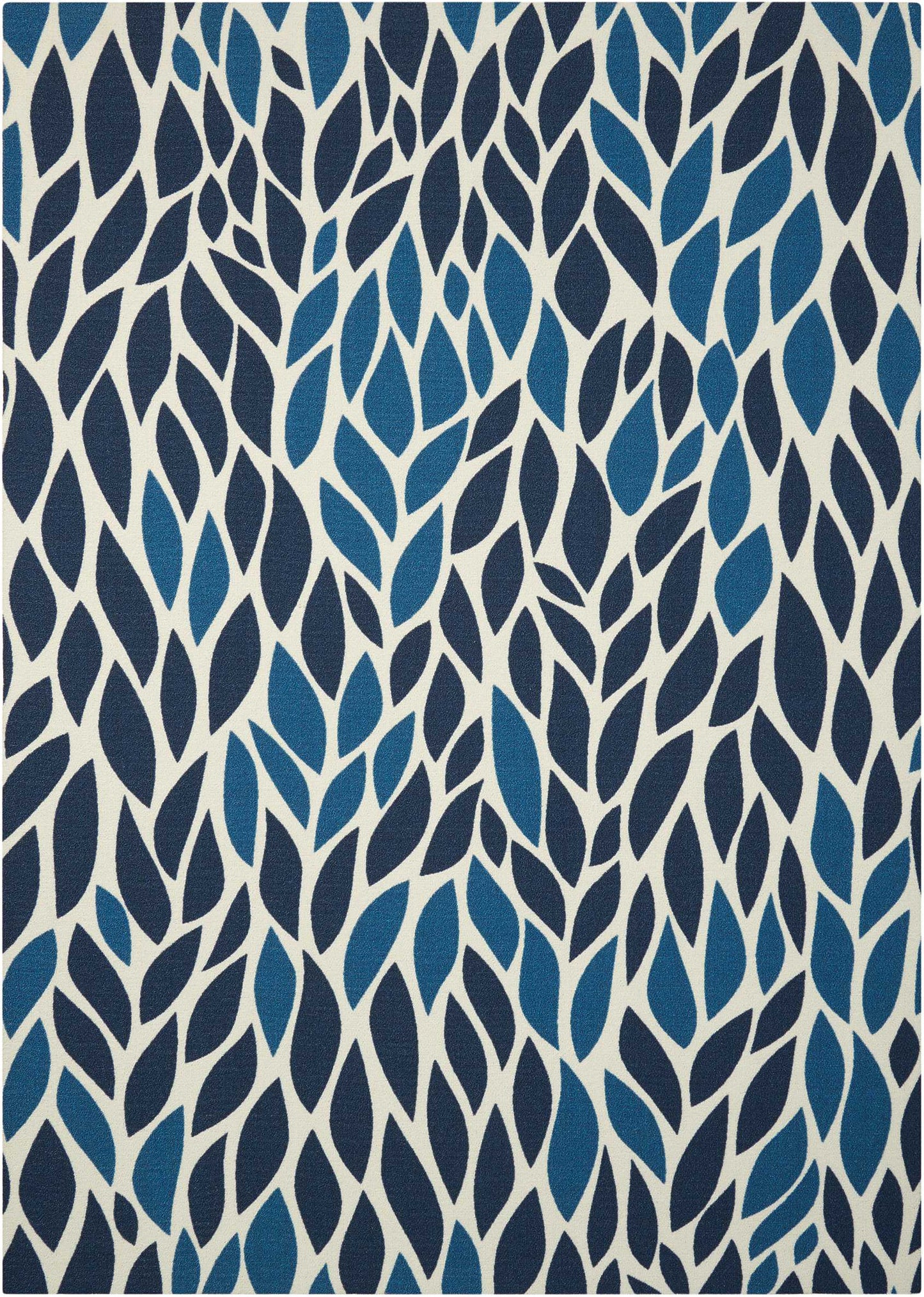 Nourison Home Home & Garden RS094 Blue Contemporary Power-loomed Rug