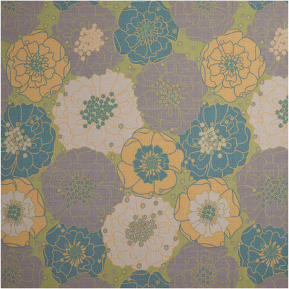 Nourison Home Home & Garden RS021 Green Contemporary Power-loomed Rug