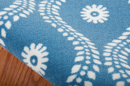 Nourison Home Home & Garden  Navy  Transitional