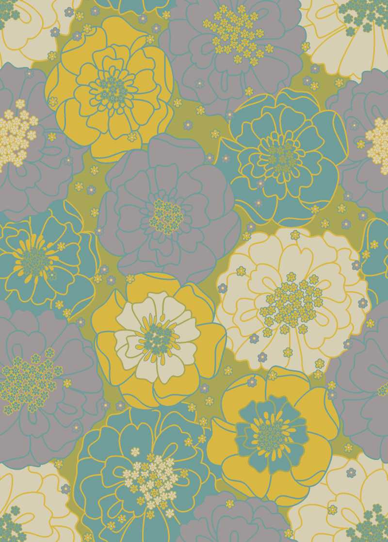 Nourison Home Home & Garden RS021 Green Contemporary Power-loomed Rug