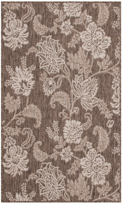 Nourison Home Garden Oasis GOA03 Mocha Contemporary Power-loomed Rug