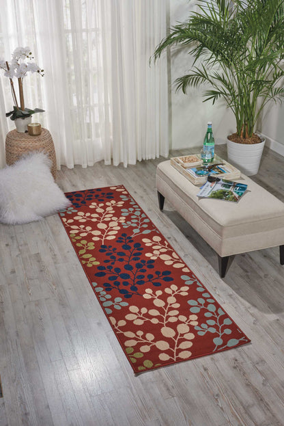 Nourison Home Caribbean  Rust  Contemporary