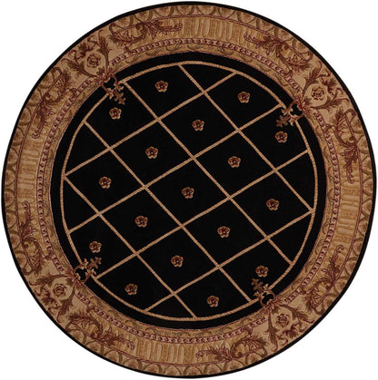 Nourison Home Ashton House AS03 Black Traditional Loom-woven Rug