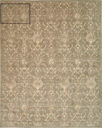 Nourison Home Silk Elements SKE03 Moss Traditional Loomed Rug