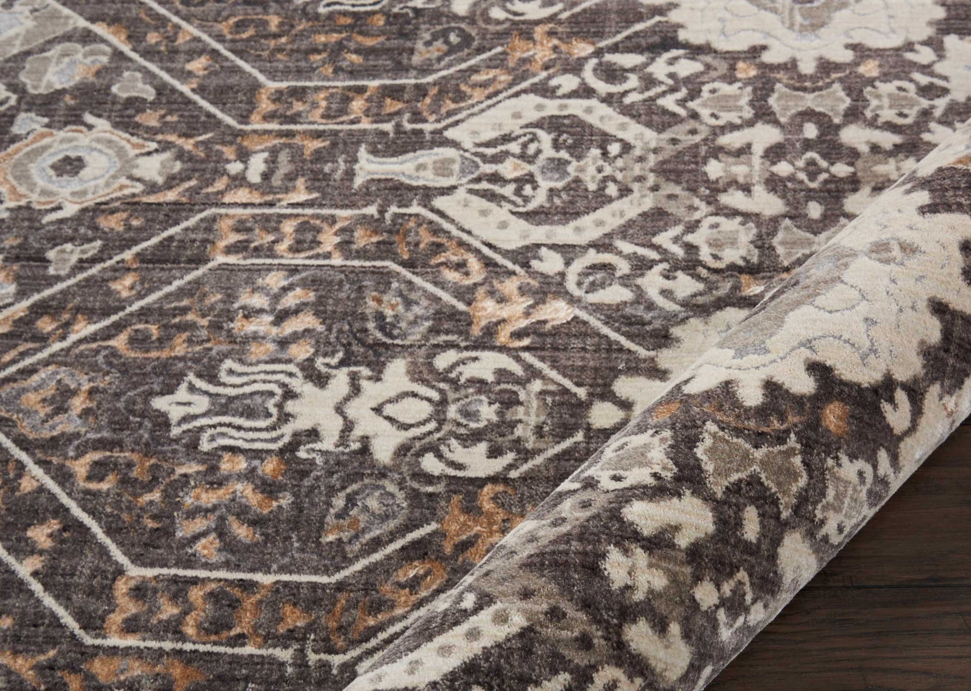 Nourison Home Silver Screen  Mocha Slate  Transitional