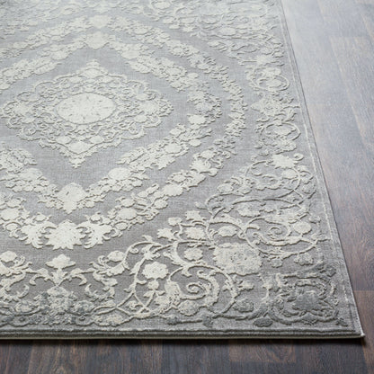 Surya Tibetan TBT-2301 Charcoal Traditional  Rug