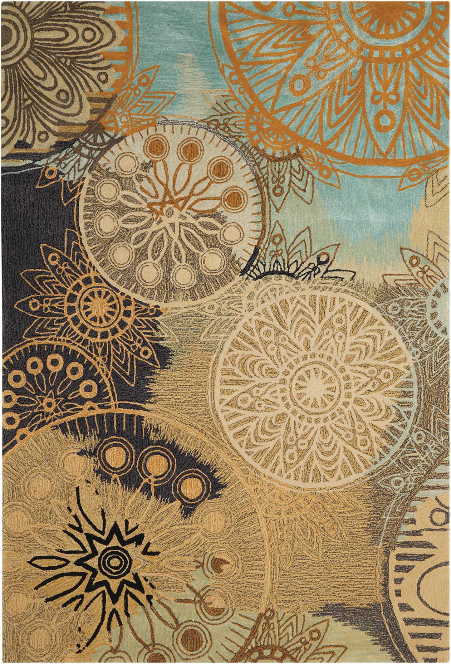 Nourison Home Contour  Multicolor  Contemporary