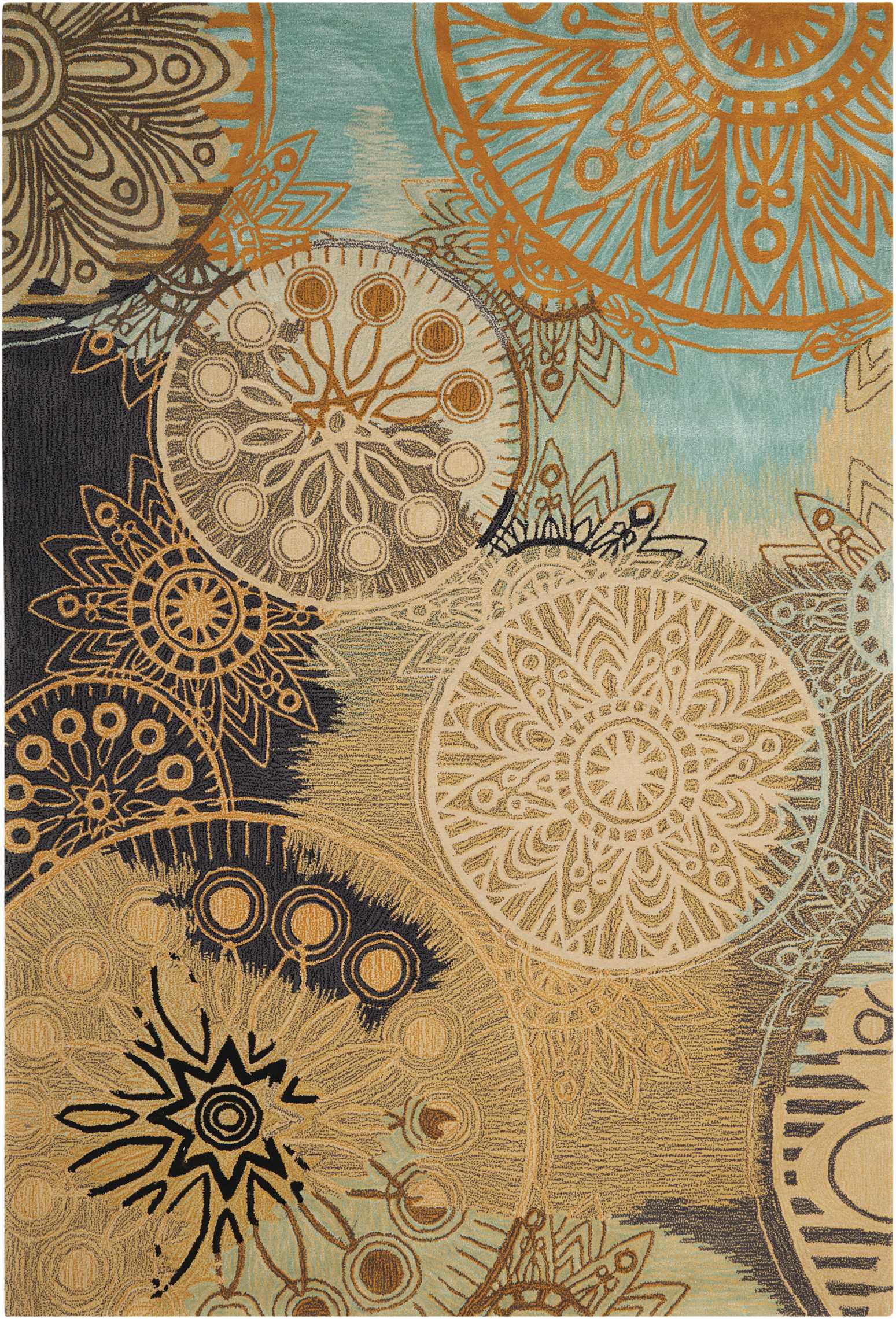 Nourison Home Contour  Multicolor  Contemporary