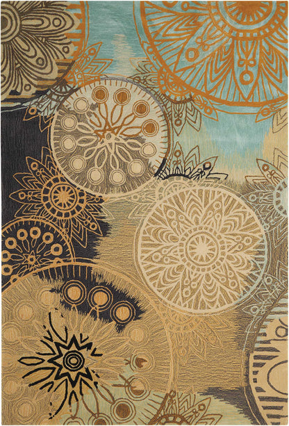 Nourison Home Contour  Multicolor  Contemporary