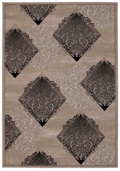 Nourison Home Soho SOH08 Ash Contemporary Power-loomed Rug