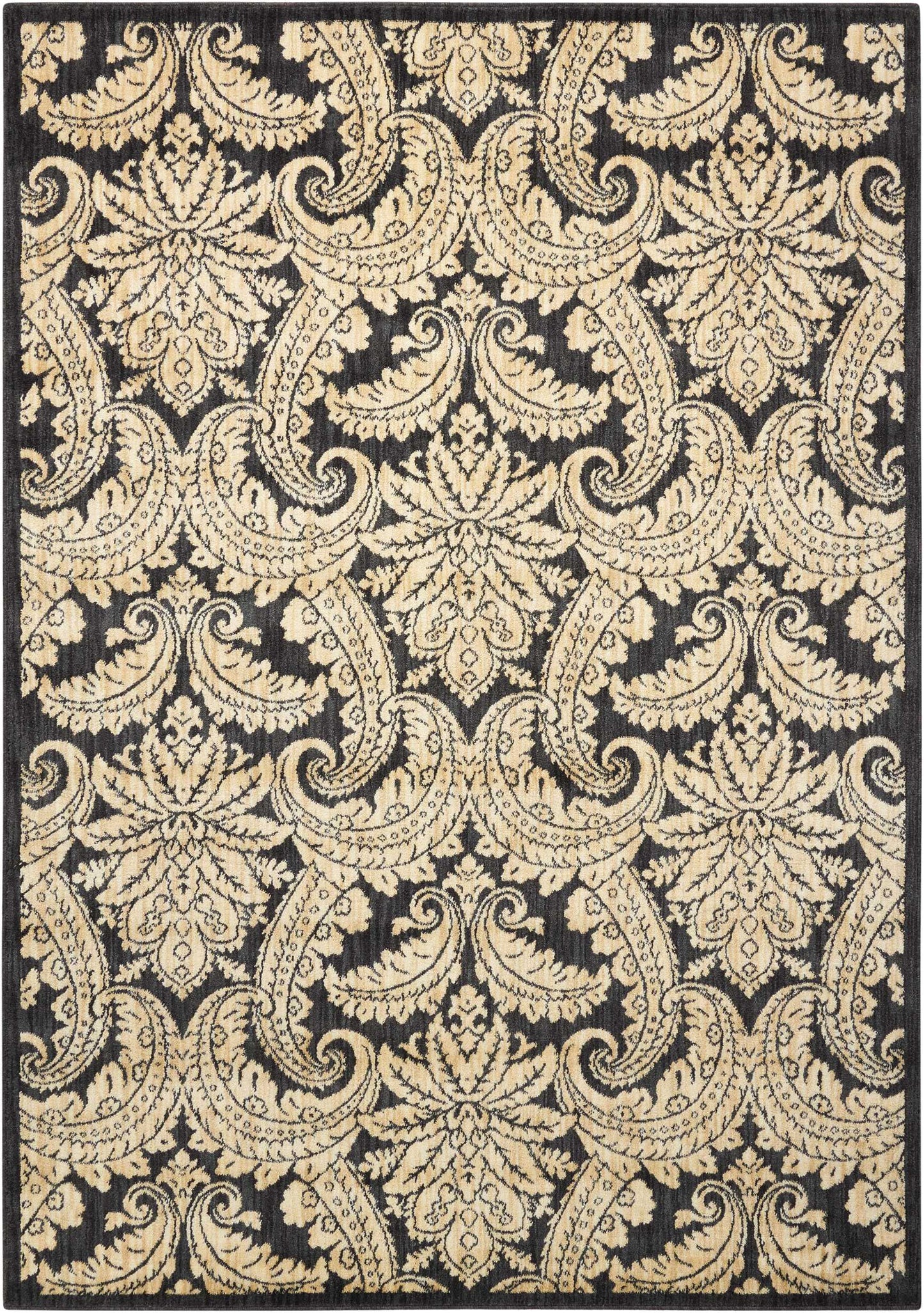 Nourison Home Aristo  Black Beige  Transitional