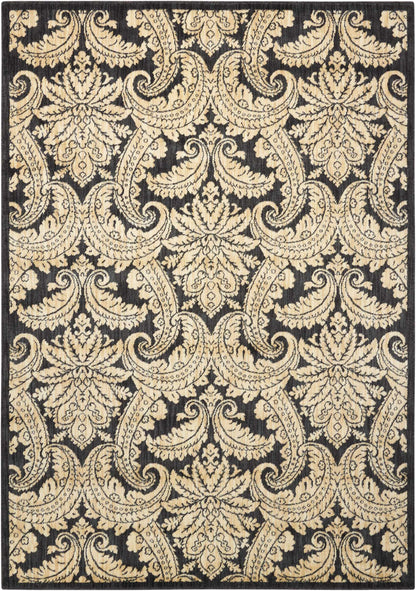 Nourison Home Aristo  Black Beige  Transitional