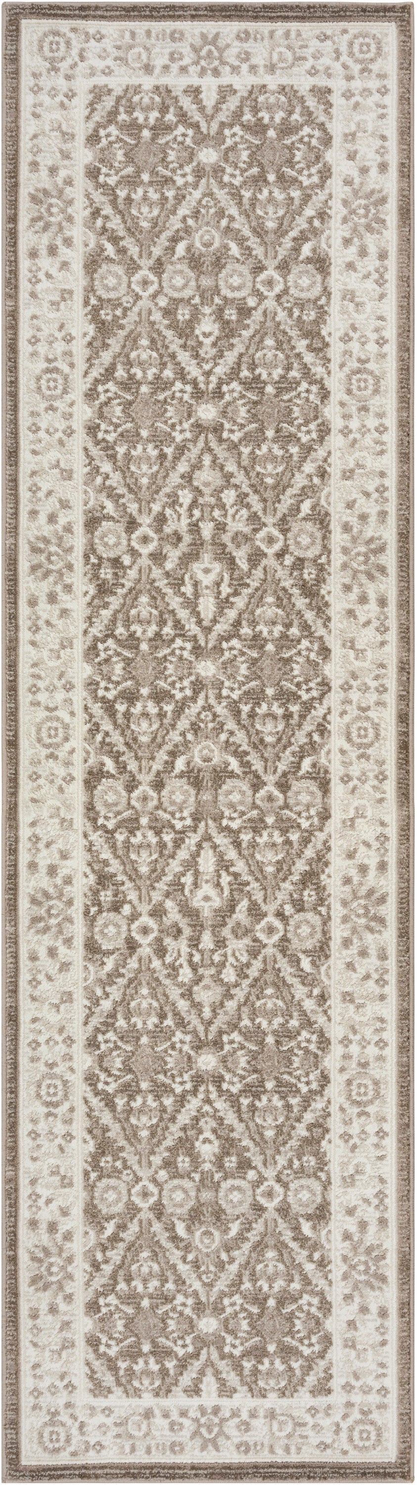 Nourison Home Eco Cycle ECY04 Ivory Mocha Traditional Loom-woven Rug
