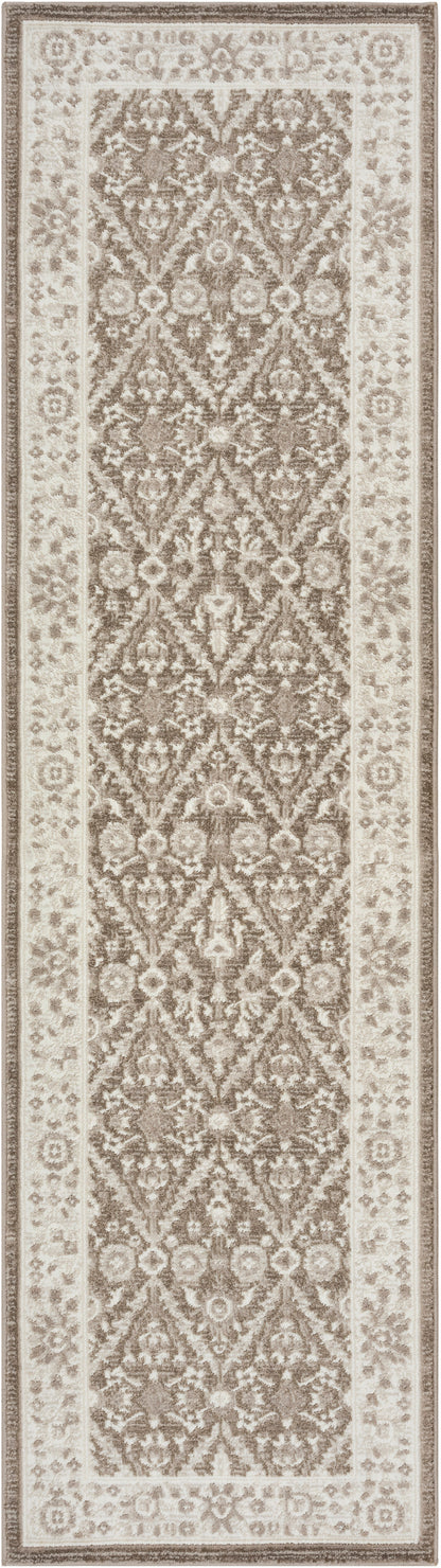 Nourison Home Eco Cycle ECY04 Ivory Mocha Traditional Loom-woven Rug