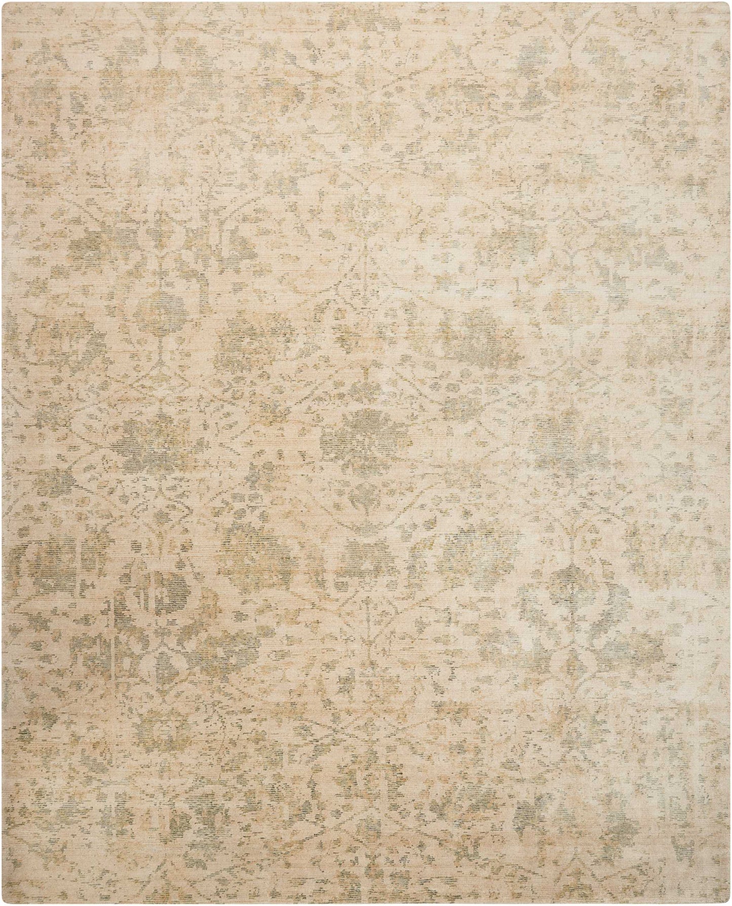 Nourison Home Lucent LCN05 Pearl Transitional Knotted Rug