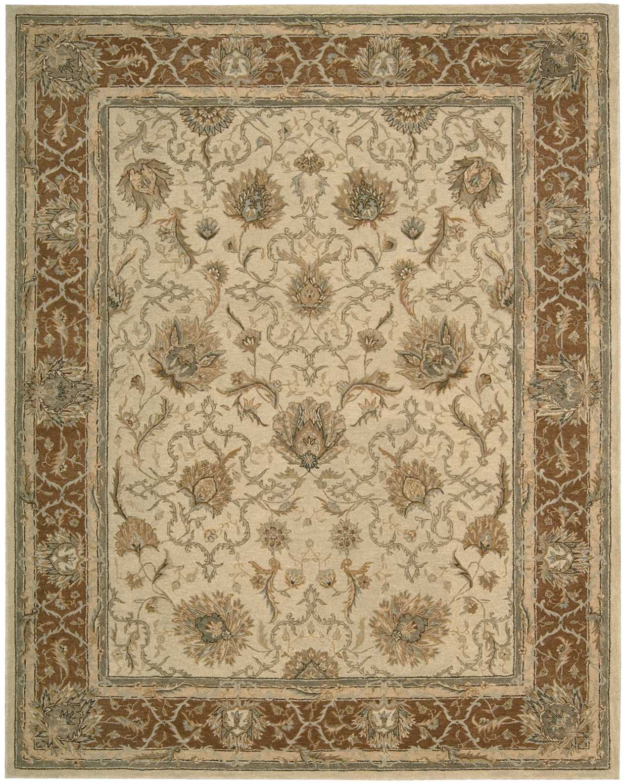 Nourison Home Heritage Hall HE27 Mist Traditional Tufted Rug