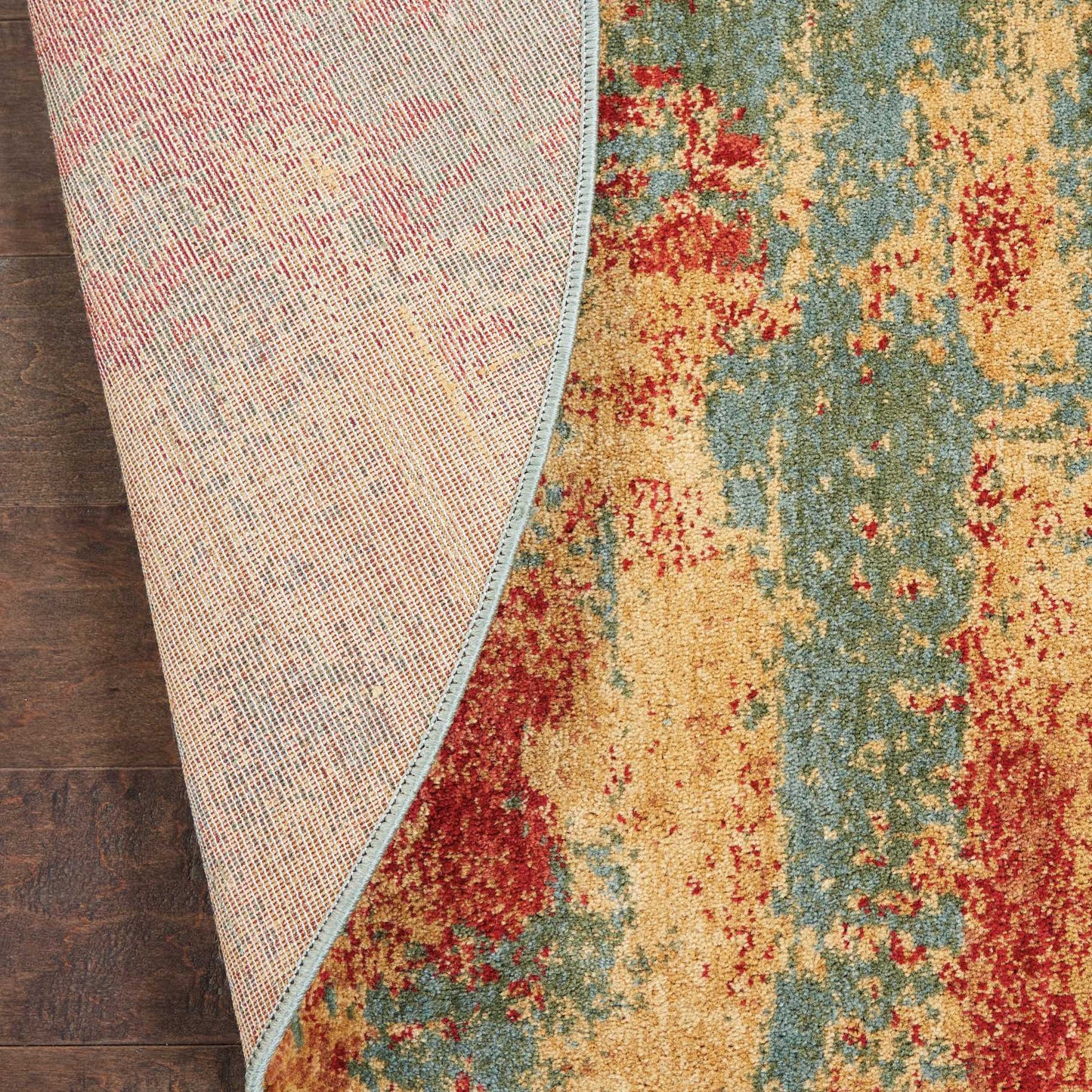 Nourison Home Somerset  Teal Multicolor  Contemporary