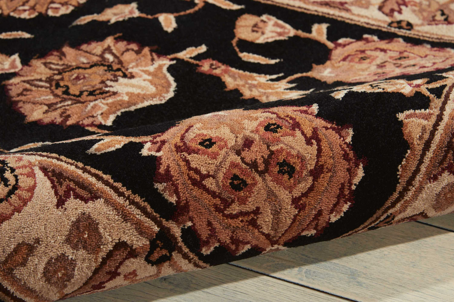 Nourison Home Heritage Hall  Black  Traditional
