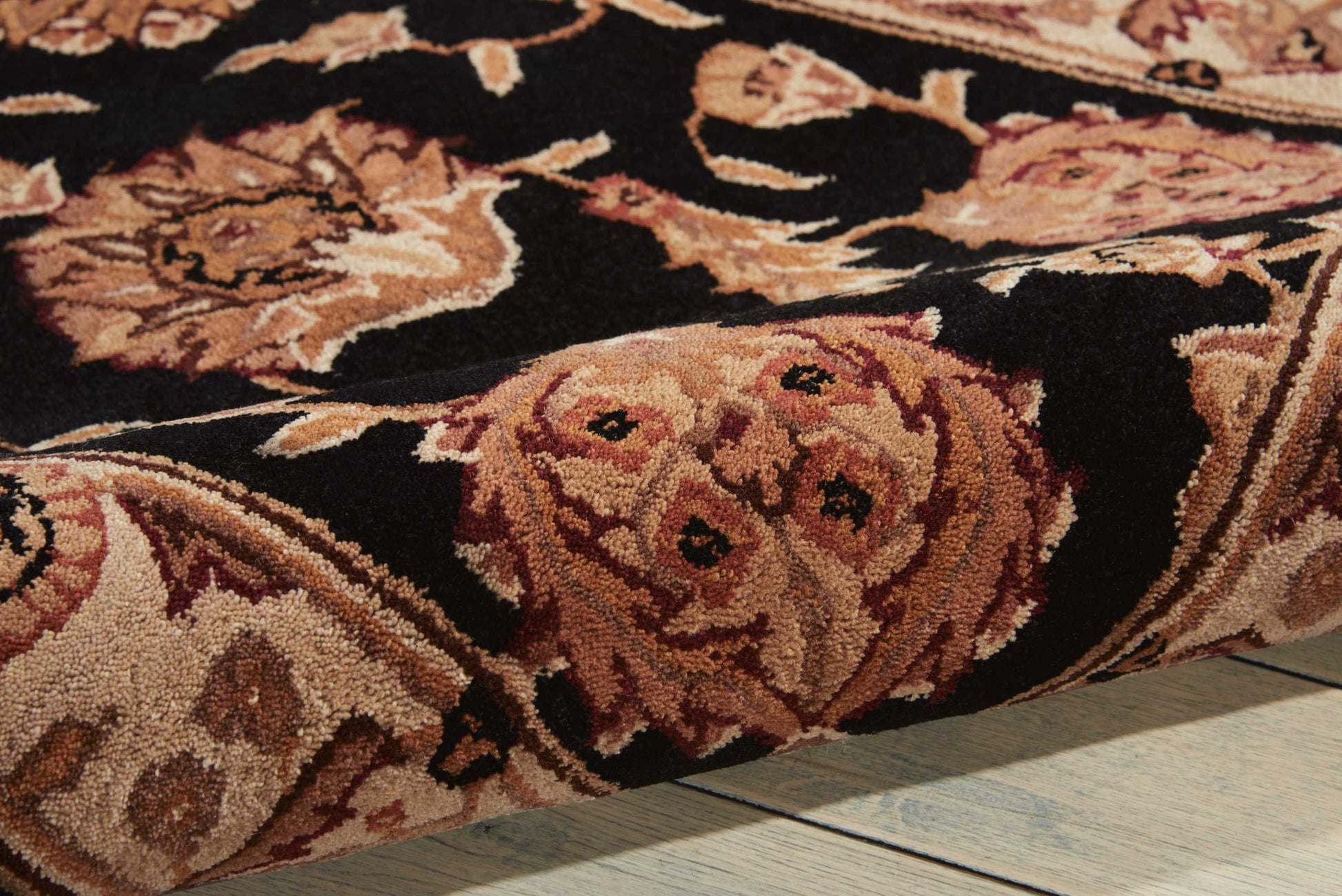 Nourison Home Heritage Hall  Black  Traditional