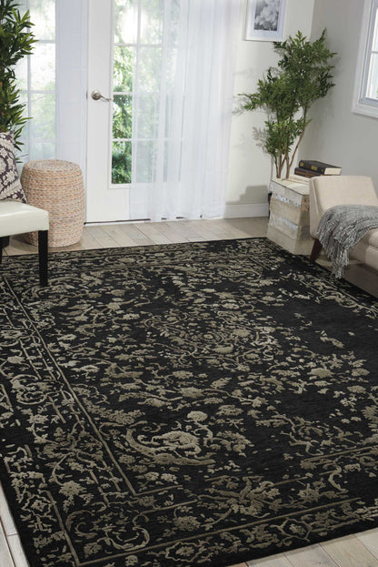 Nourison Home Opaline  Midnight Silver  Transitional