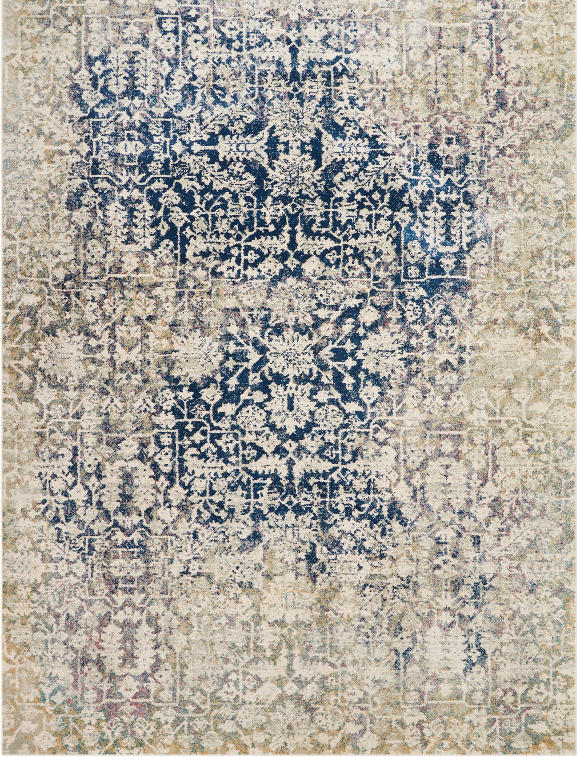 Nourison Home Fusion  Cream Blue  Transitional