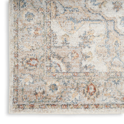 Nourison Home Astra Machine Washable  Grey Multicolor  Traditional