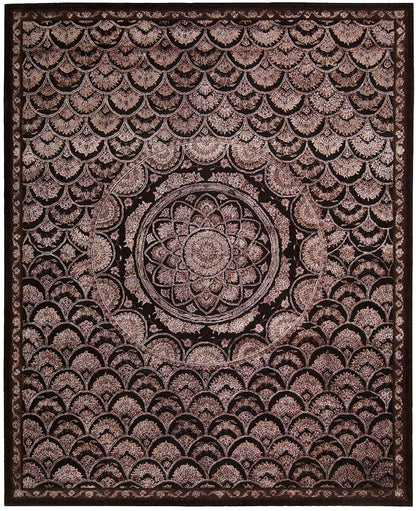 Nourison Home Regal REG08 Espresso Traditional Tufted Rug