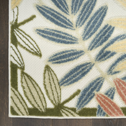 Nourison Home Aloha  Ivory Rose  Contemporary