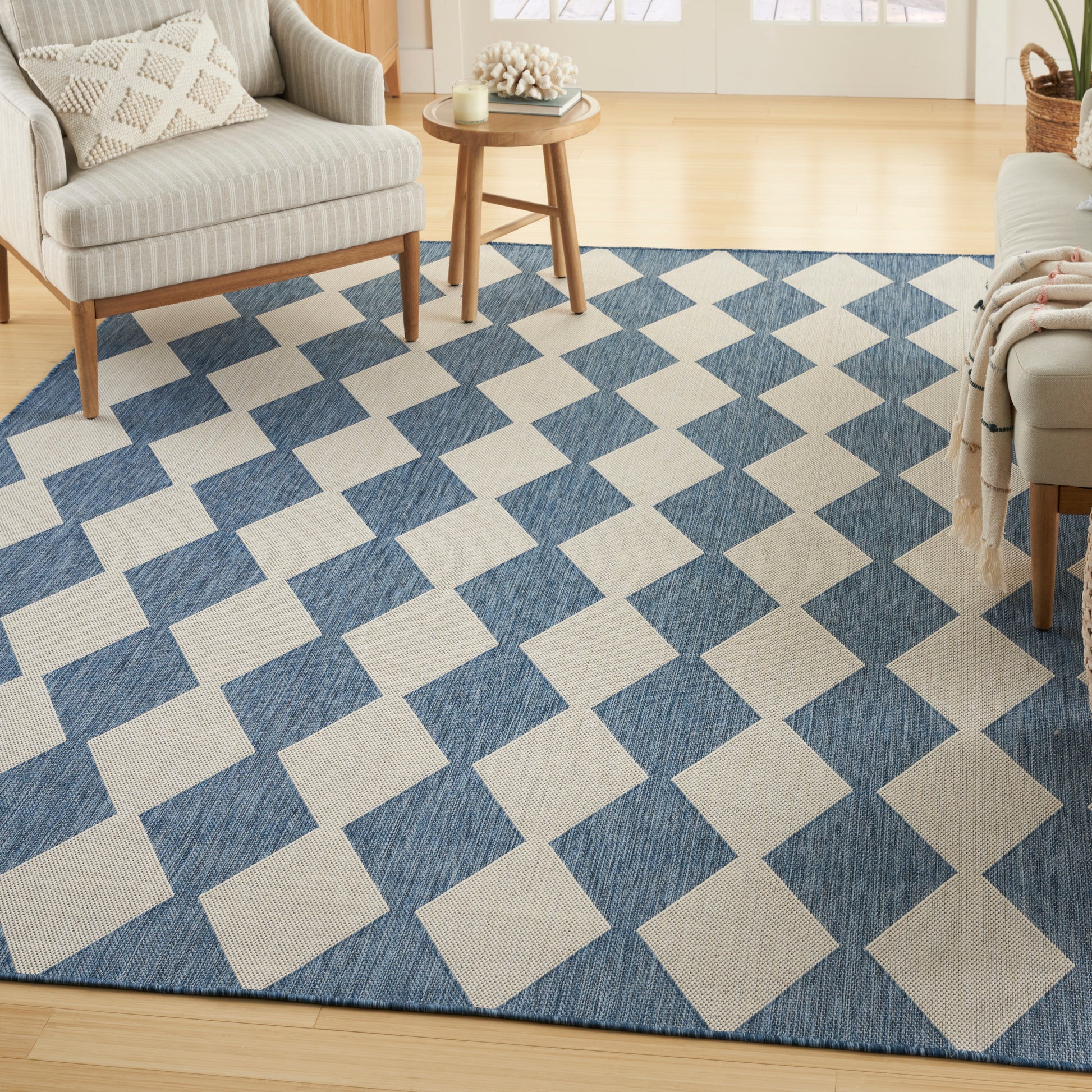 Nourison Home Positano  Navy Blue  Contemporary