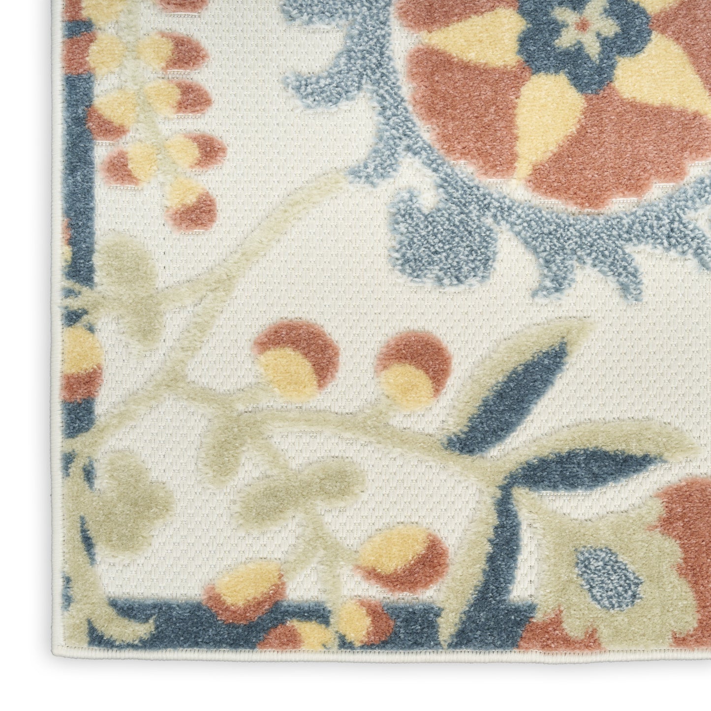 Nourison Home Aloha  Grey Multicolor  Contemporary